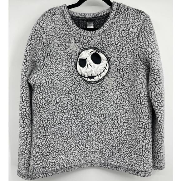 Disney Other - Disney Tim Burton’s The Nightmare Before Christmas Gray Sleepwear Sweater Large